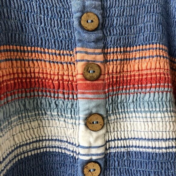 Angie Smocked Bodice Stripe Midi Dress - Picture 7 of 8